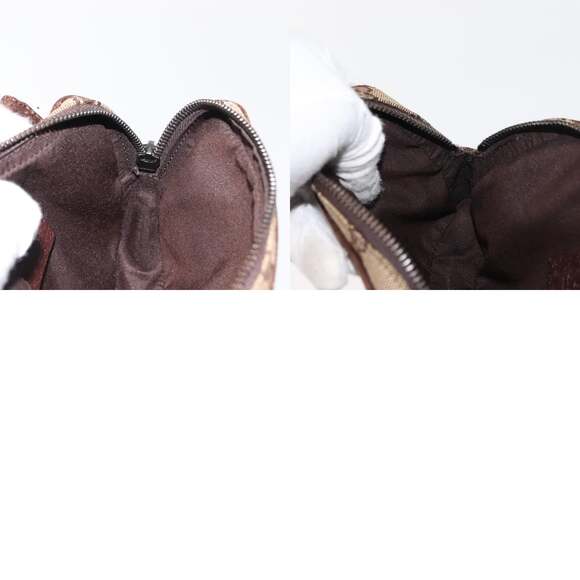 GUCCI GG Canvas Shoulder Bag Beige Silver - Picture 12 of 12